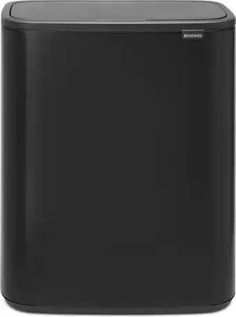 Bol.com Brabantia Bo Touch Bin Prullenbak - 60 liter - Matt Black aanbieding