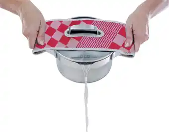 Bol.com BK Mr. Gripper pannenlap - afgiethulp - rood geruit aanbieding