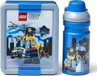 Bol.com LEGO - Lunchset Lego City - Blauw - Polypropyleen aanbieding