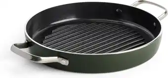 Bol.com Dagelijkse Kost Keramische Grillpan - Ø28cm - PFAS-vrij - 2 grepen aanbieding
