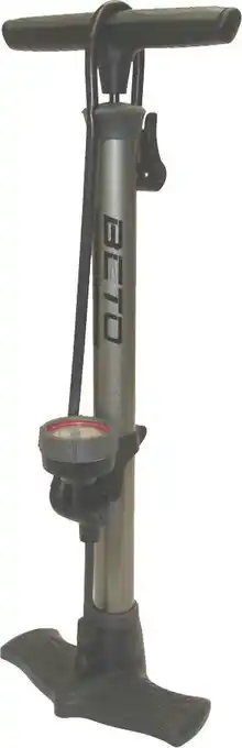 Bol.com Voetpomp met meter Beto Dualhead - met dubbele kop geschikt voor alle ventielen aanbieding