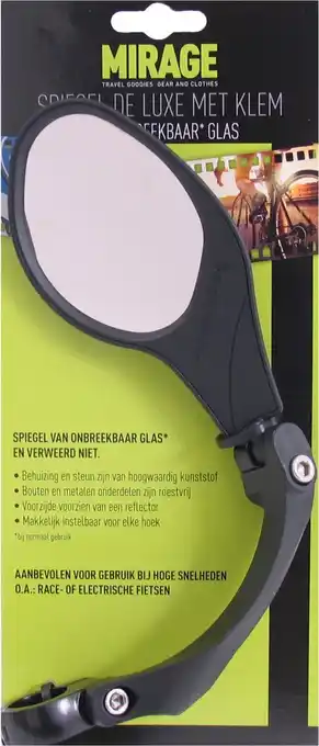 Bol.com Mirage Fietsspiegel De Luxe met klem aanbieding