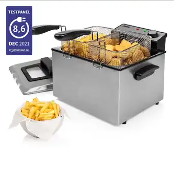 Bol.com Princess Frituurpan 185000 – Grote friteuse met 3 manden - 5 liter - Koude zone aanbieding