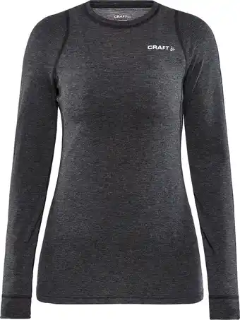 Bol.com Craft - Core Wool Merino LS Tee - Thermoshirt - Dames - Zwart - S aanbieding