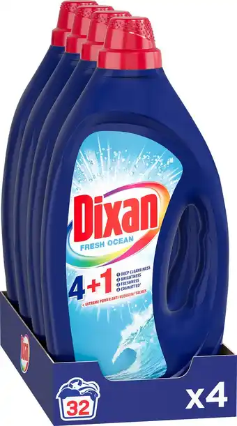 Bol.com Dixan - Fresh Ocean - Vloeibaar Wasmiddel - Voordeelverpakking - 4 x 32 Wasbeurten aanbieding