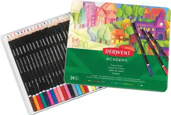 Bol.com Derwent Academy Kleurpotloden in Metalen Blik - Set van 24 - Assorti aanbieding