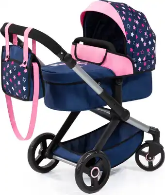 Bol.com Bayer Design 17016AA Combi Poppenwagen Xeo, tas, blauw, roze, fee aanbieding