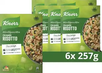 Bol.com Knorr Wereldgerechten Italiaanse Risotto Maaltijdpakket - 6 x 257 g - Voordeelverpakking aanbieding