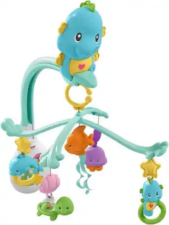 Bol.com Fisher Price Muziekmobiel 3-in-1 Zeepaardjes aanbieding