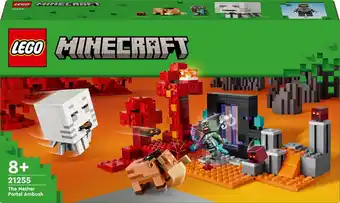 Bol.com LEGO Minecraft Hinderlaag bij het Nether-portaal - 21255 aanbieding