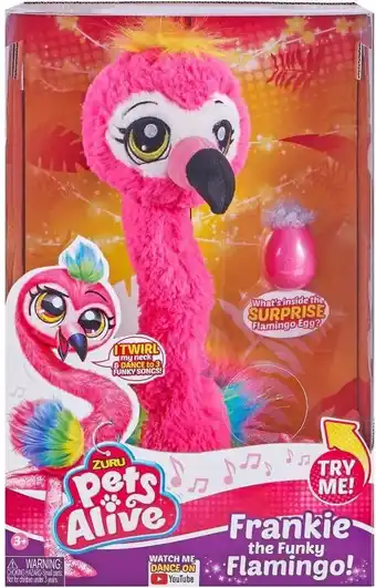 Bol.com Zuru Pets Alive Dansende Flamingo Franky + Geluid aanbieding