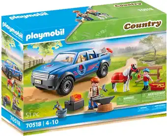Bol.com PLAYMOBIL Country Mobiele hoefsmid - 70518 aanbieding