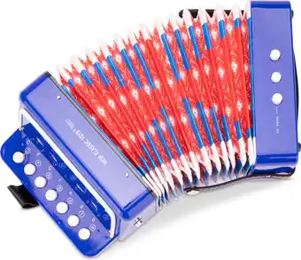 Bol.com New Classic Toys Speelgoedinstrument Accordeon Blauw Inclusief Muziekboekje aanbieding