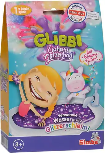 Bol.com Glibbi - Unicorn Glitter - Paars - Badspeelgoed - Slijm voor in bad - vanaf 3 jaar - dermatologisch getest aanbieding