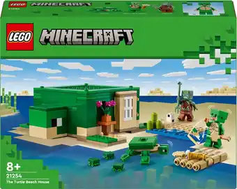 Bol.com LEGO Minecraft Het schildpadstrandhuis - 21254 aanbieding