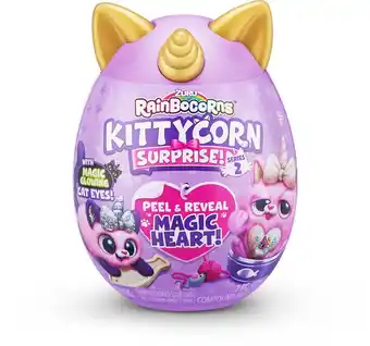 Bol.com ZURU Rainbocorns Kittycorn Surprise Serie 2 - Verrassingsei Uitpakken - Paars - Kitten Kat Pluche Knuffel - Cadeau-Idee - 20x aanbieding