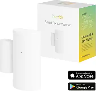 Bol.com Hombli Smart Bluetooth Contact Sensor – Draadloze Deursensor en Raamsensor - Bluetooth - Wit aanbieding