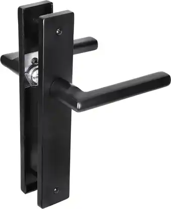 Bol.com Impresso Redhill Deurklink Zwart – Deurbeslag - Binnendeur – Deurkruk met Schild – Blind – Langwerpig Deurschild – 230 x 40 x aanbieding