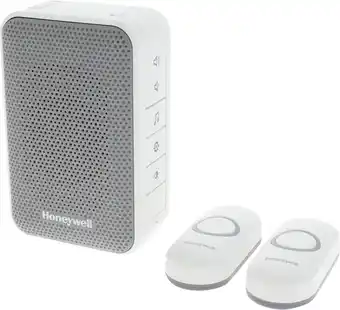 Bol.com Honeywell DC313NFB - Draadloze deurbelset met 2 deurdrukkers - Wit aanbieding