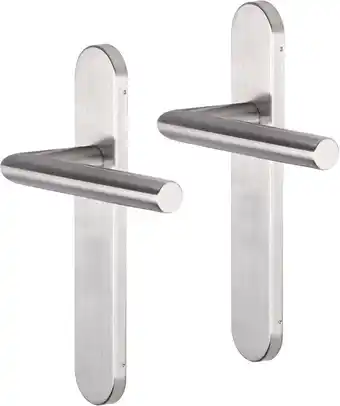 Bol.com Impresso Harrow Deurklink – Deurbeslag – Ovaal – Deurschild – Zilver aanbieding