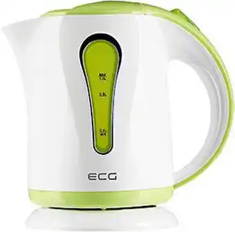 Bol.com Electro Center RK1022GN Waterkoker, 1 liter, wit - groen kunststof aanbieding