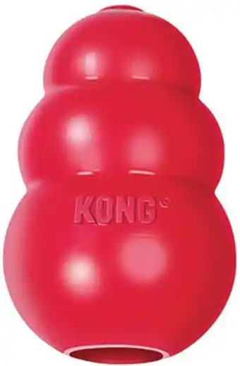 Bol.com KONG Classic - Snackbal Honden Speelgoed - Rubber - 8.9 cm - Rood - Maat M aanbieding