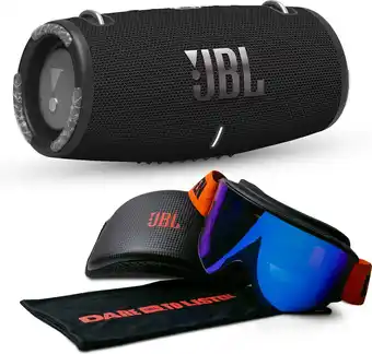 Bol.com JBL Xtreme 3 - Draagbare Bluetooth Speaker - Zwart + JBL Skibril - JBL Snow Party bundel aanbieding