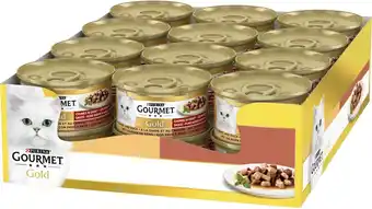 Bol.com Gourmet Gold Fijne Hapjes - Kattenvoer Natvoer - Kalkoen & Eend - 24 x 85 g aanbieding