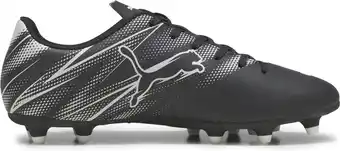 Bol.com PUMA ATTACANTO FG/AG Heren Sportschoenen - PUMA Black-Silver Mist - Maat 45 aanbieding