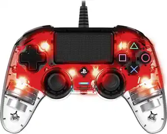 Bol.com Nacon Compact Official Licensed Bedrade LED Controller - PS4 - Rood aanbieding