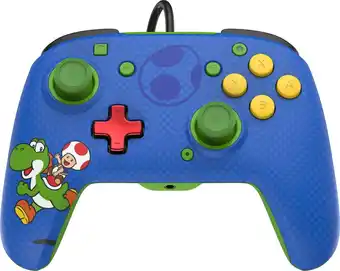 Bol.com PDP Rematch - Bedrade Nintendo Switch Controller - Mario + Yoshi aanbieding
