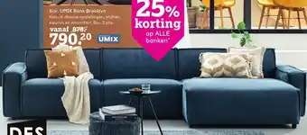 Leen Bakker UMIX Bank Brooklyn aanbieding