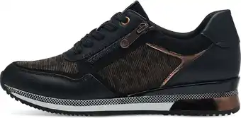 Bol.com MARCO TOZZI MT Soft Lining, rem. Sock Dames Sneaker Low - BLACK/COPPER - Maat 39 aanbieding