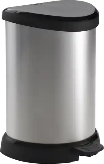 Bol.com Curver Decobin Prullenbak - 15L - Metallic - Recycled Kunststof aanbieding