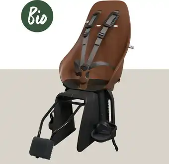 Bol.com Urban Iki Bio Fietsstoeltje Achter - Framebevestiging - Haniwa Brown/ Bincho Black aanbieding