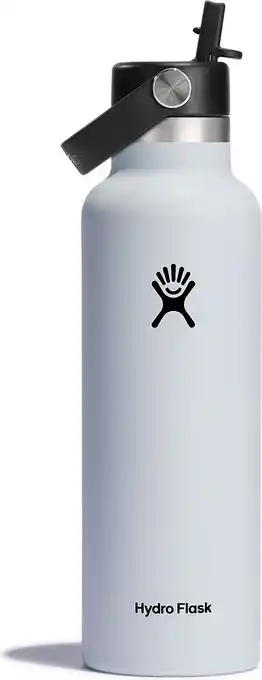 Bol.com Hydro Flask Standard Mouth Flex Straw Cap Drinkfles (621 ml) - White aanbieding