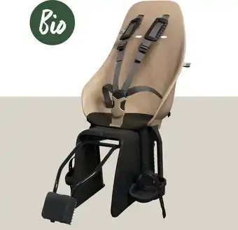 Bol.com Urban Iki Bio Fietsstoeltje Achter - Framebevestiging - Oishi Beige/ Bincho Black aanbieding