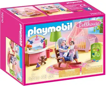 Bol.com PLAYMOBIL Dollhouse Babykamer - 70210 aanbieding