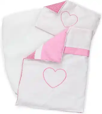 Bol.com New Classic Toys - Beddengoed - Hartje - Roze aanbieding