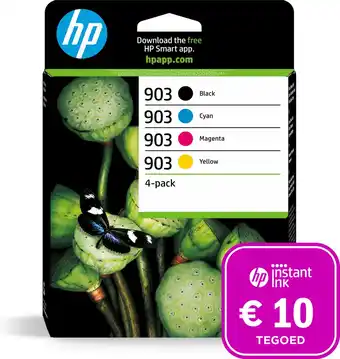 Bol.com HP 903 - Inktcartridge kleur & zwart + Instant Ink tegoed aanbieding
