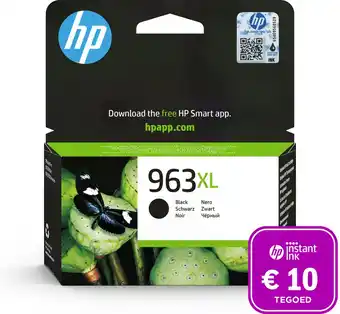 Bol.com HP 963XL - Inktcartridge Zwart + Instant Ink tegoed aanbieding