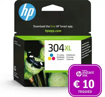 Bol.com HP 304XL - Inktcartridge kleur + Instant Ink tegoed aanbieding