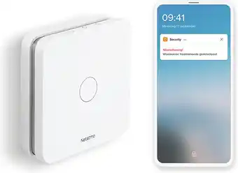 Bol.com Netatmo Slimme Koolmonoxidemelder - Gealarmeerd als er koolmonoxide in uw huis aanbieding