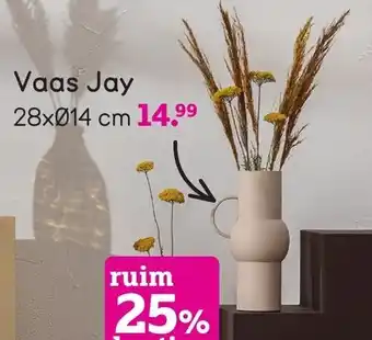 Leen Bakker Vaas Jay 28*14 cm aanbieding