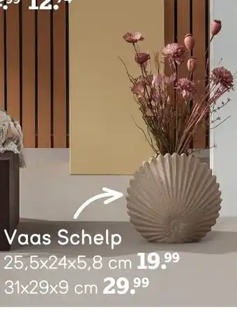 Leen Bakker Vaas Schelp 31*29*9 cm aanbieding