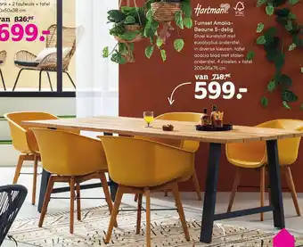 Leen Bakker Hartman Tuinset Amalia-Beaune 5-delig aanbieding