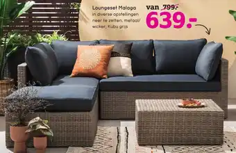 Leen Bakker Lounge set Malaga aanbieding