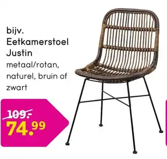 Leen Bakker Eetkamerstoel Justin aanbieding