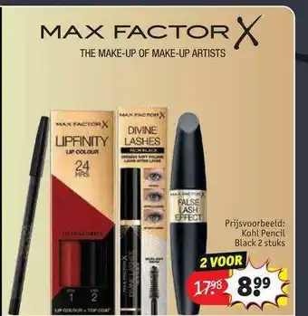 Kruidvat Max Factor X Make-Up aanbieding