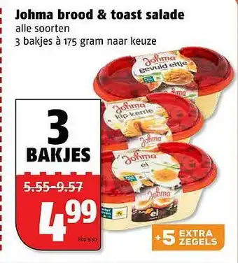 Poiesz Johma brood & toast salade 175 gram aanbieding